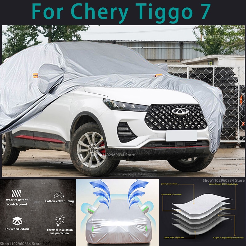 CHERY Tiggo7 210T  ڵ ü Ŀ, ߿ ¾ UV ȣ,    ȣ, ڵ ȣ Ŀ